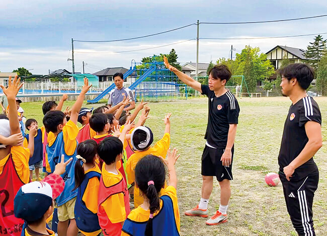写真紹介 アイリスオーヤマ presents ベガルタ防災サッカー教室の様子